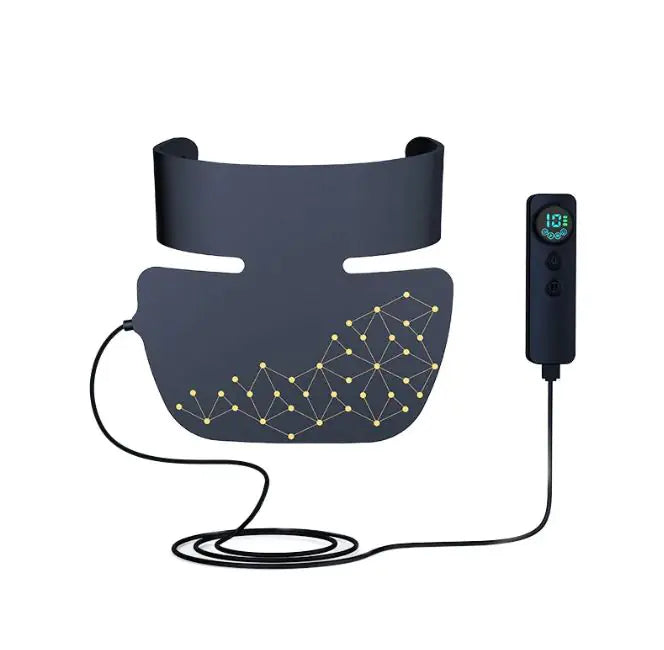 LED Infrared Neck Beauty Instrument Black Silicone Neck