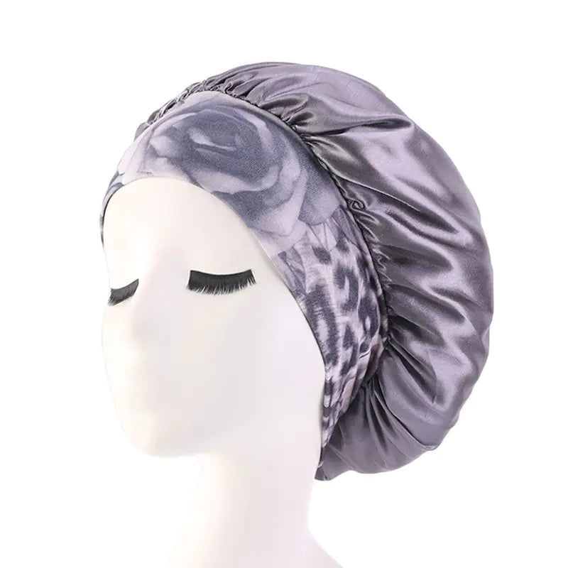 Ethnic Style Wide Headband Sleep Cap for Beauty Care